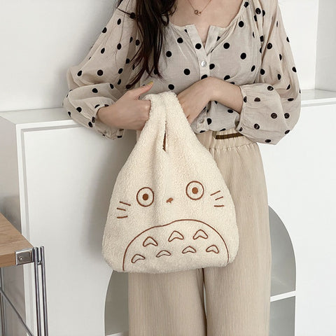 Totoro Plush Canvas Bag