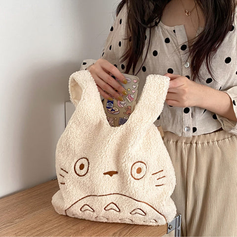 Totoro Plush Canvas Bag