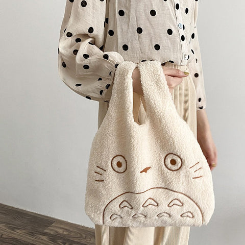 Totoro Plush Canvas Bag